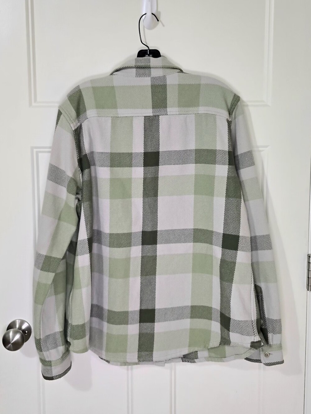 Outerknown Blanket Shirt Fen Sage High Plaid Women's M/L Surfer Beach - Picture 3 of 10